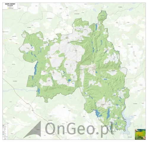 Mapa gminy Polanów